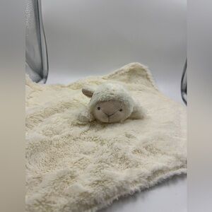 Elegant Baby Lamb Security Blanket Lovey Cream Tan Soft Luxe Sheep 15" X 15"